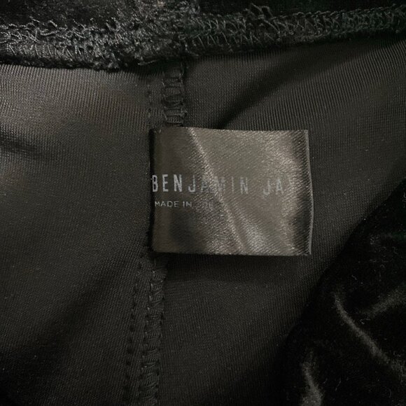 Women’s Benjamin Jay Velour Mid-Rise Pants Black XSmall - Picture 5 of 5